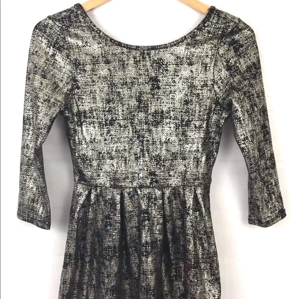 One Clothing Dress Fit Flare Small 3/4 Sleeve